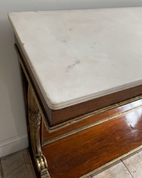 EXCEPTIONAL LATE REGENCY ROSEWOOD CONSOLE TABLE - ADDITIONAL PHOTO 2