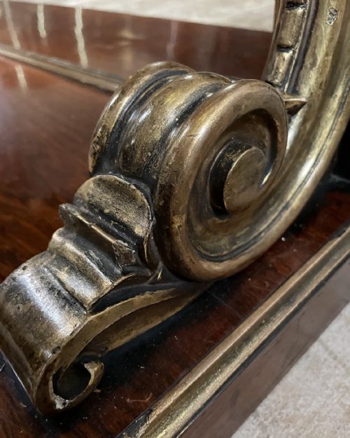 EXCEPTIONAL LATE REGENCY ROSEWOOD CONSOLE TABLE - ADDITIONAL PHOTO 4