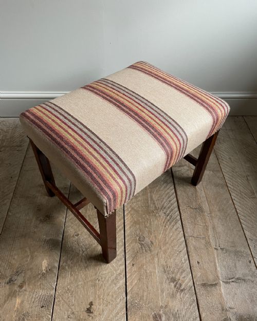 GEORGIAN MAHOGANY STOOL - ADDITIONAL PHOTO 1