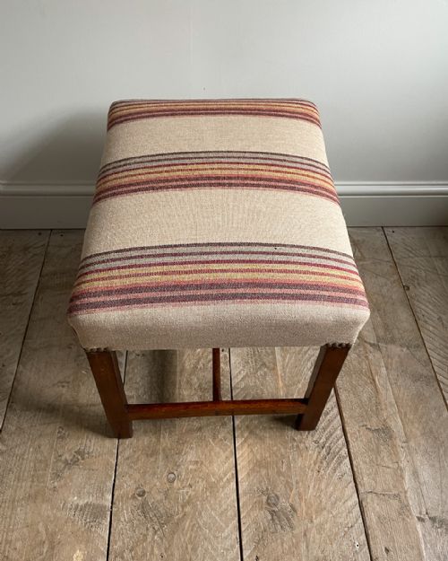 GEORGIAN MAHOGANY STOOL - ADDITIONAL PHOTO 4