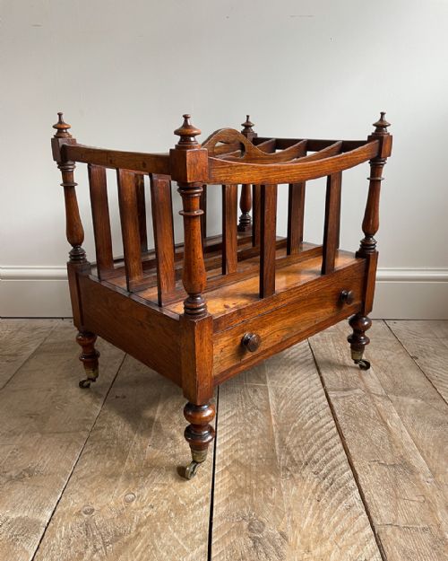 fine quality regency rosewood canterbury - CATEGORY: ANTIQUE FURNITURE - DATED REGENCY