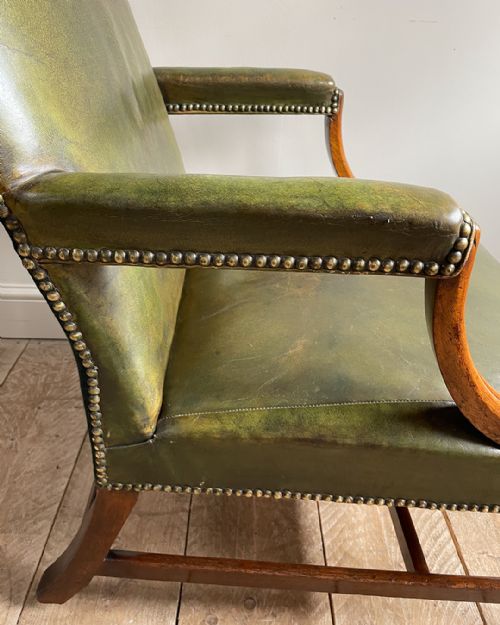 WONDERFUL GEORGIAN MAHOGANY GAINSBOROUGH ARMCHAIR - ADDITIONAL PHOTO 6