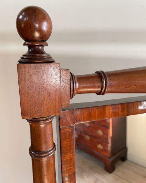 ELEGANT 19TH CENTURY MAHOGANY CHEVAL MIRROR - ADDITIONAL PHOTO 7