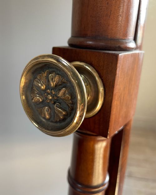 ELEGANT 19TH CENTURY MAHOGANY CHEVAL MIRROR - ADDITIONAL PHOTO 8
