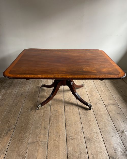 STUNNING REGENCY MAHOGANY BREAKFAST TABLE - ADDITIONAL PHOTO 1