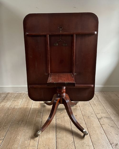 STUNNING REGENCY MAHOGANY BREAKFAST TABLE - ADDITIONAL PHOTO 4