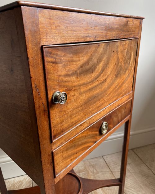 LOVELY FADED MAHOGANY GEORGIAN POT CUPBOARD - ADDITIONAL PHOTO 5