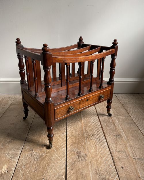 fine quality regency rosewood canterbury - CATEGORY: ANTIQUE FURNITURE - DATED REGENCY