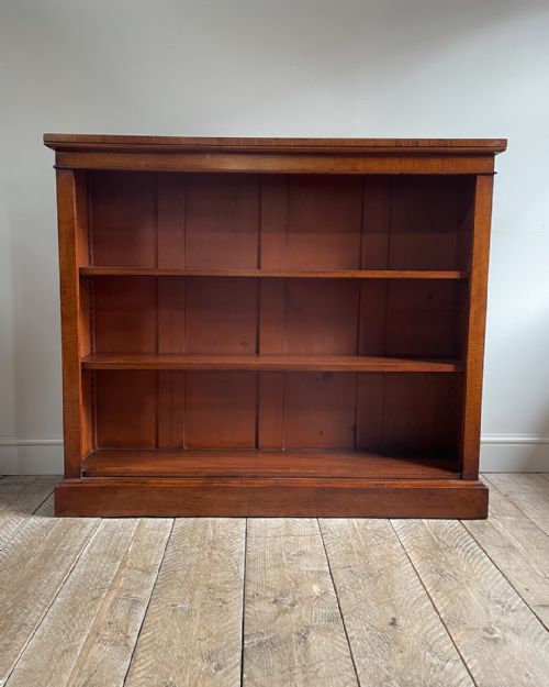HANDSOME 19TH CENTURY OPEN BOOKCASE - ADDITIONAL PHOTO 1