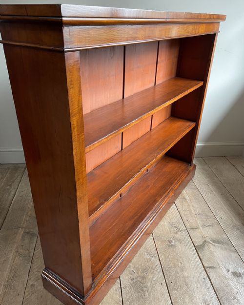 HANDSOME 19TH CENTURY OPEN BOOKCASE - ADDITIONAL PHOTO 2