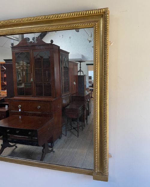 VICTORIAN GILT OVERMANTEL MIRROR - ADDITIONAL PHOTO 3