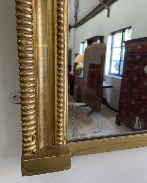 VICTORIAN GILT OVERMANTEL MIRROR - ADDITIONAL PHOTO 6