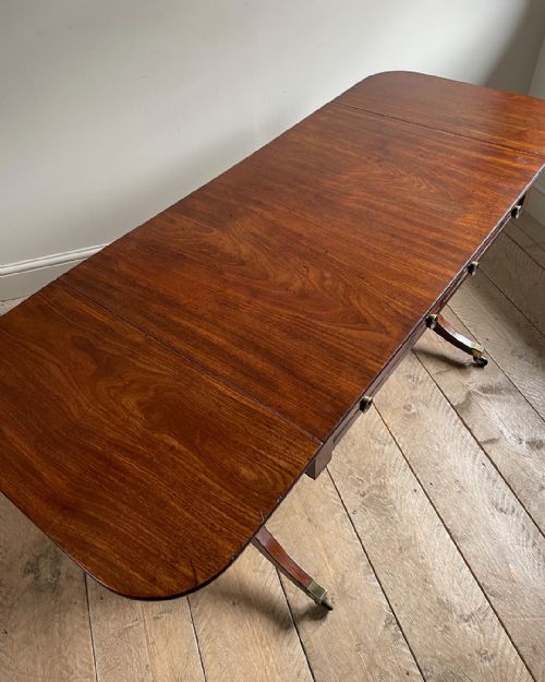 FINE QUALITY REGENCY MAHOGANY SOFA TABLE - ADDITIONAL PHOTO 5