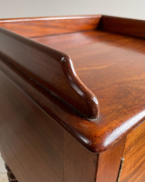 EARLY VICTORIAN MAHOGANY POT CUPBOARD - ADDITIONAL PHOTO 9