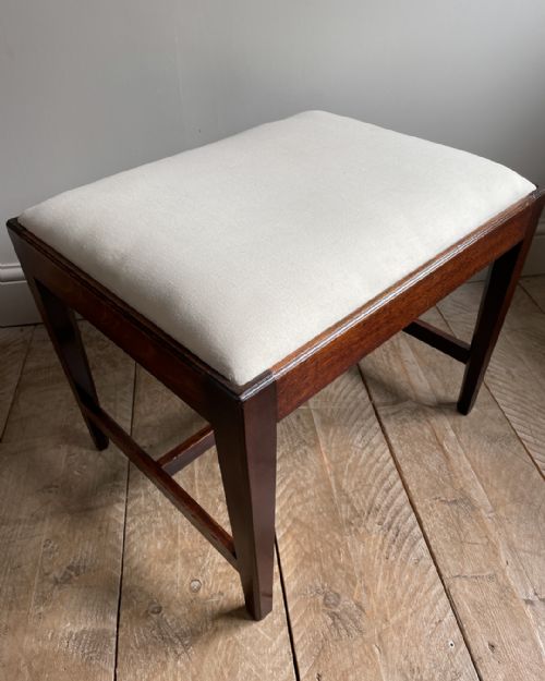 GEORGIAN MAHOGANY STOOL - ADDITIONAL PHOTO 1