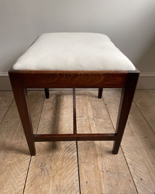 GEORGIAN MAHOGANY STOOL - ADDITIONAL PHOTO 4