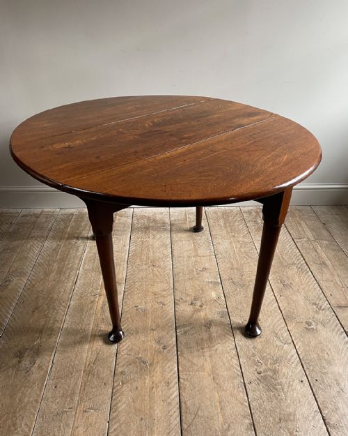 GEORGIAN MAHOGANY OVAL DROP LEAF DINING TABLE - ADDITIONAL PHOTO 3