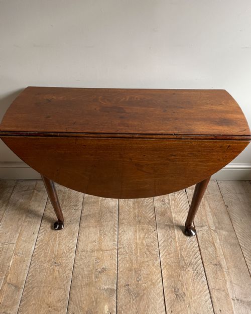 GEORGIAN MAHOGANY OVAL DROP LEAF DINING TABLE - ADDITIONAL PHOTO 7