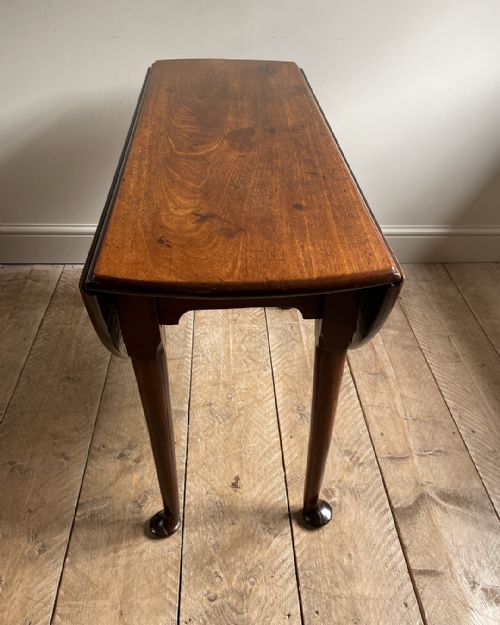 GEORGIAN MAHOGANY OVAL DROP LEAF DINING TABLE - ADDITIONAL PHOTO 8