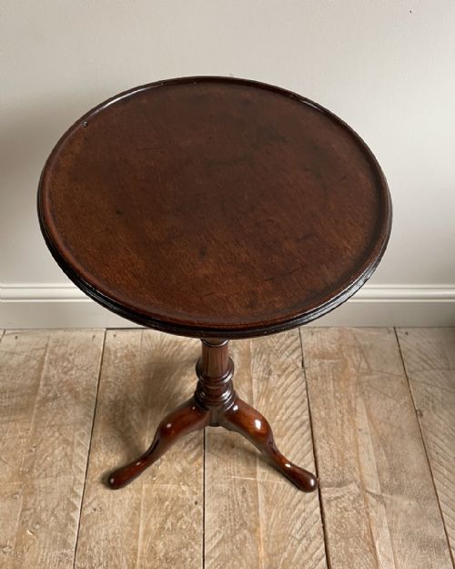 ELEGANT GEORGIAN MAHOGANY CANDLE STAND - ADDITIONAL PHOTO 5