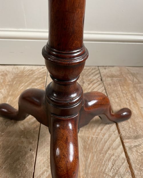ELEGANT GEORGIAN MAHOGANY CANDLE STAND - ADDITIONAL PHOTO 6