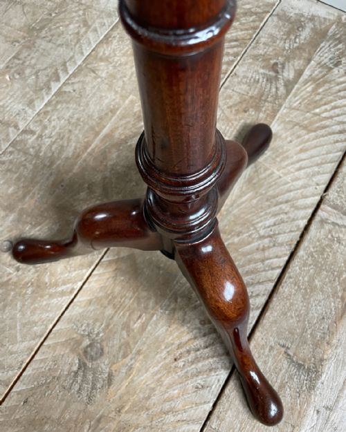 ELEGANT GEORGIAN MAHOGANY CANDLE STAND - ADDITIONAL PHOTO 7