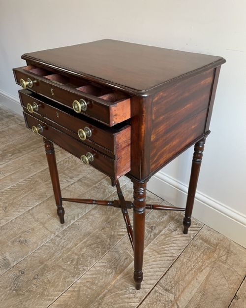 REGENCY MAHOGANY WORK TABLE - ADDITIONAL PHOTO 7