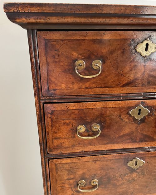 CHARMING COUNTRY WALNUT SIX DRAWER TALL CHEST OR TALLBOY - ADDITIONAL PHOTO 6