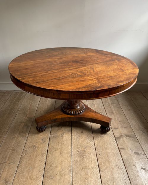 BEAUTIFUL WILLIAM IV ROSEWOOD CENTRE TABLE - ADDITIONAL PHOTO 2