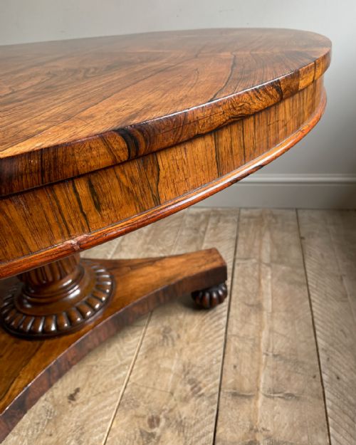 BEAUTIFUL WILLIAM IV ROSEWOOD CENTRE TABLE - ADDITIONAL PHOTO 4