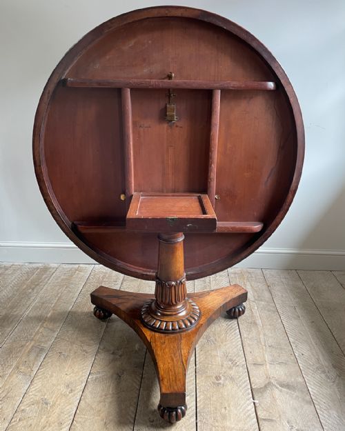 BEAUTIFUL WILLIAM IV ROSEWOOD CENTRE TABLE - ADDITIONAL PHOTO 5