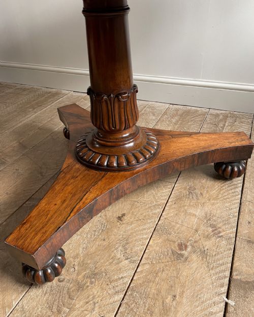 BEAUTIFUL WILLIAM IV ROSEWOOD CENTRE TABLE - ADDITIONAL PHOTO 7