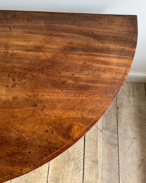GEORGIAN DEMILUNE TEA TABLE - ADDITIONAL PHOTO 3