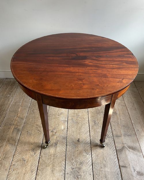 GEORGIAN DEMILUNE TEA TABLE - ADDITIONAL PHOTO 4