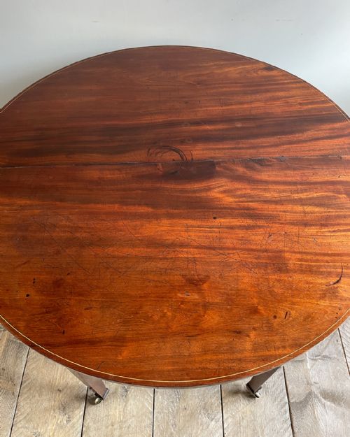 GEORGIAN DEMILUNE TEA TABLE - ADDITIONAL PHOTO 6
