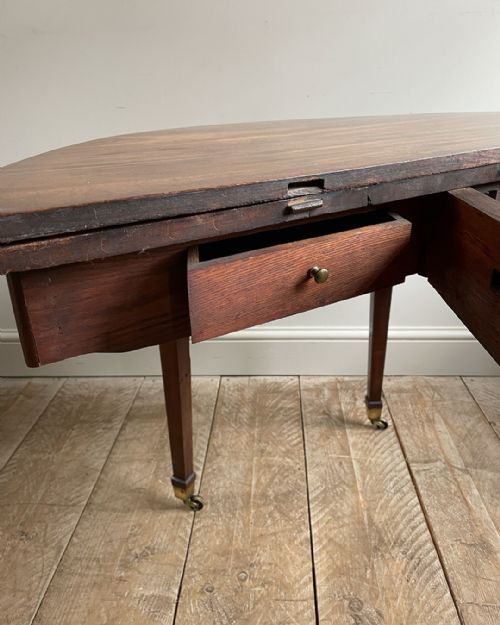 GEORGIAN DEMILUNE TEA TABLE - ADDITIONAL PHOTO 8