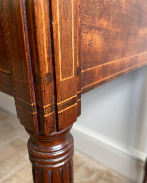 LOVELY QUALITY REGENCY MAHOGANY WORK TABLE - ADDITIONAL PHOTO 8