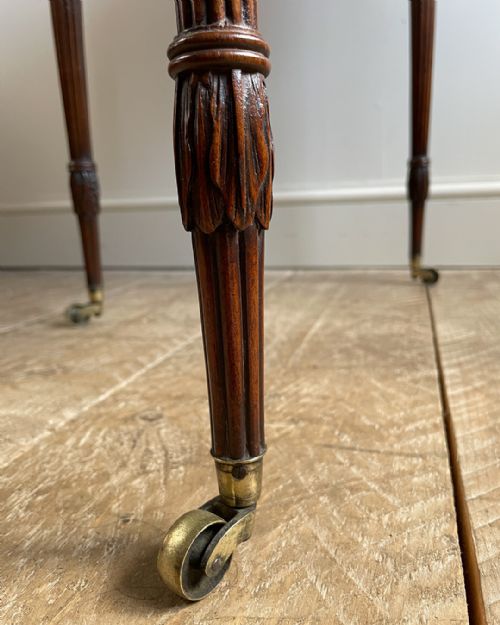 LOVELY QUALITY REGENCY MAHOGANY WORK TABLE - ADDITIONAL PHOTO 9