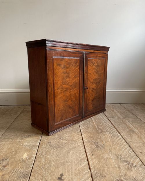 delightful small mahogany wall hanging cupboard - CATEGORY: ANTIQUE CUPBOARDS - DATED 19TH CENTURY