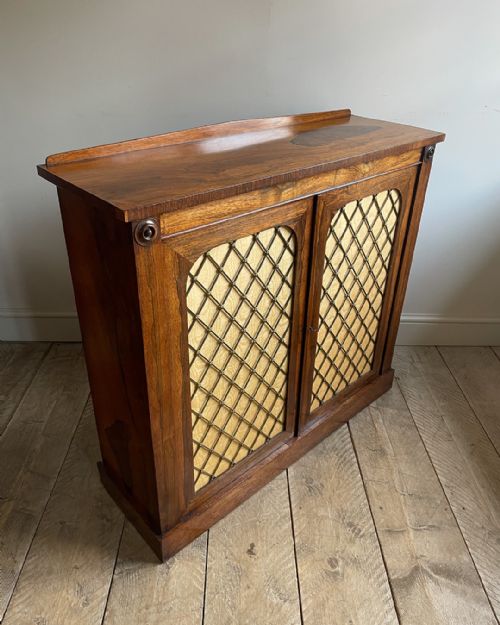 ELEGANT REGENCY ROSEWOOD SIDE CABINET - ADDITIONAL PHOTO 1