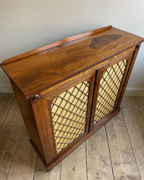 ELEGANT REGENCY ROSEWOOD SIDE CABINET - ADDITIONAL PHOTO 2