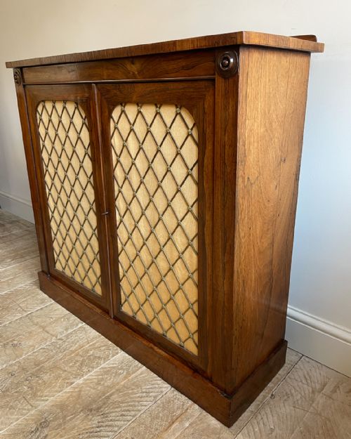 ELEGANT REGENCY ROSEWOOD SIDE CABINET - ADDITIONAL PHOTO 6