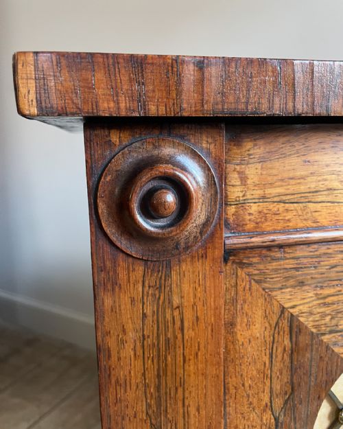 ELEGANT REGENCY ROSEWOOD SIDE CABINET - ADDITIONAL PHOTO 9