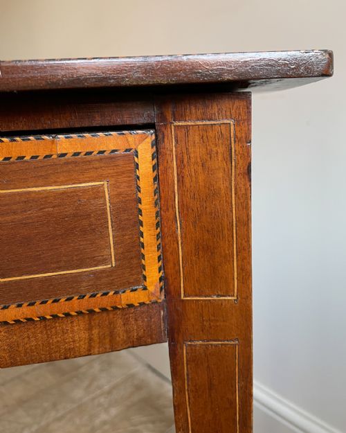 ELEGANT MAHOGANY BOWFRONT SIDE TABLE - ADDITIONAL PHOTO 7