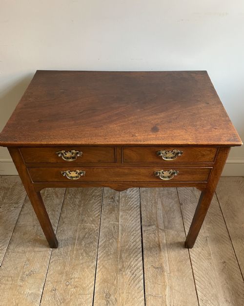 LOVELY UNTOUCHED GEORGIAN MAHOGANY LOWBOY - ADDITIONAL PHOTO 6