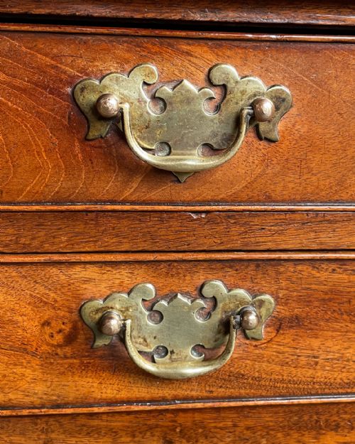 LOVELY UNTOUCHED GEORGIAN MAHOGANY LOWBOY - ADDITIONAL PHOTO 9