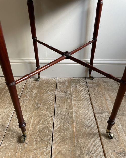 ELEGANT REGENCY MAHOGANY WORK TABLE - ADDITIONAL PHOTO 7