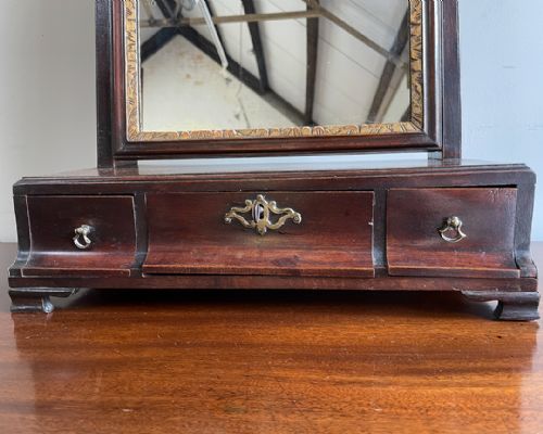 EARLY GEORGIAN MAHOGANY TOILET MIRROR - ADDITIONAL PHOTO 4
