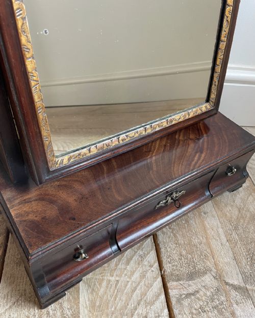 EARLY GEORGIAN MAHOGANY TOILET MIRROR - ADDITIONAL PHOTO 5