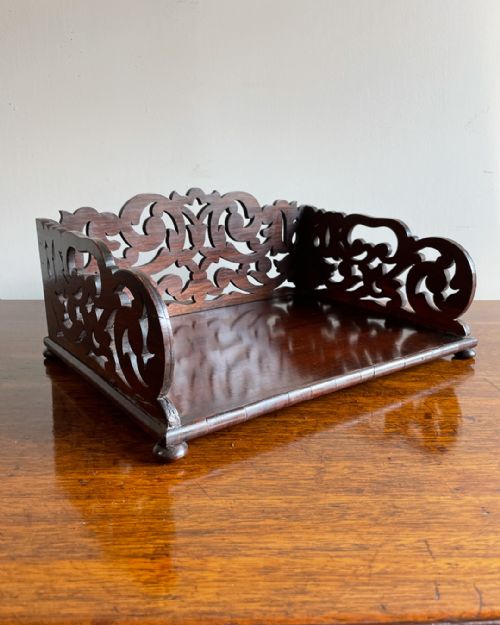 lovely regency rosewood book carrier - CATEGORY: ANTIQUE MISCELLANEOUS - DATED REGENCY